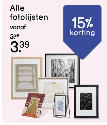 Aanbieding: Alle fotolijsten