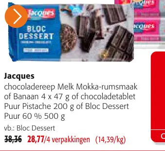 Promotie: Chocoladerepen