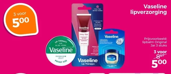 Aanbieding: Vaseline lipverzorging