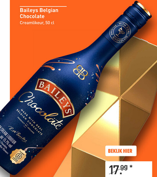 Aanbieding: Baileys Belgian Chocolate 50CL Overig