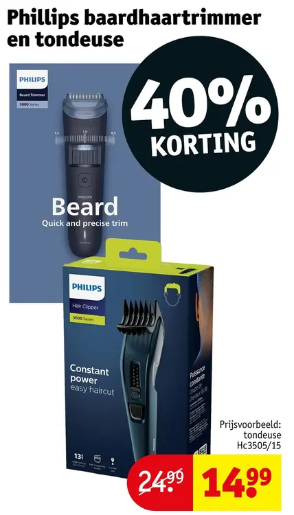 Aanbieding: Baardhaartrimmer en tondeuse