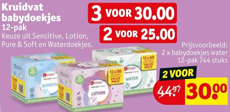 Promotie: Babydoekjes 12-pak