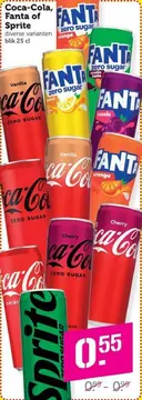 Aanbieding: Coca-Cola, Fanta of Sprite