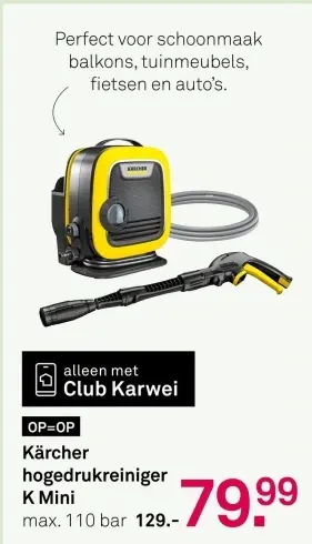 Aanbieding: Kärcher hogedrukreiniger K Mini