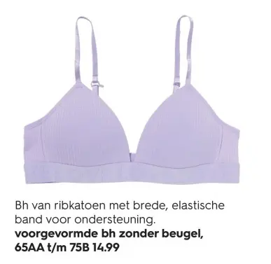 Aanbieding: Bh van ribkatoen
