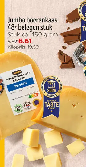 Aanbieding: Boerenkaas 48+ belegen stuk