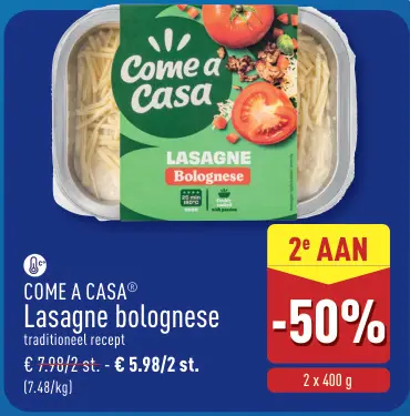 Promotie: Lasagne bolognese