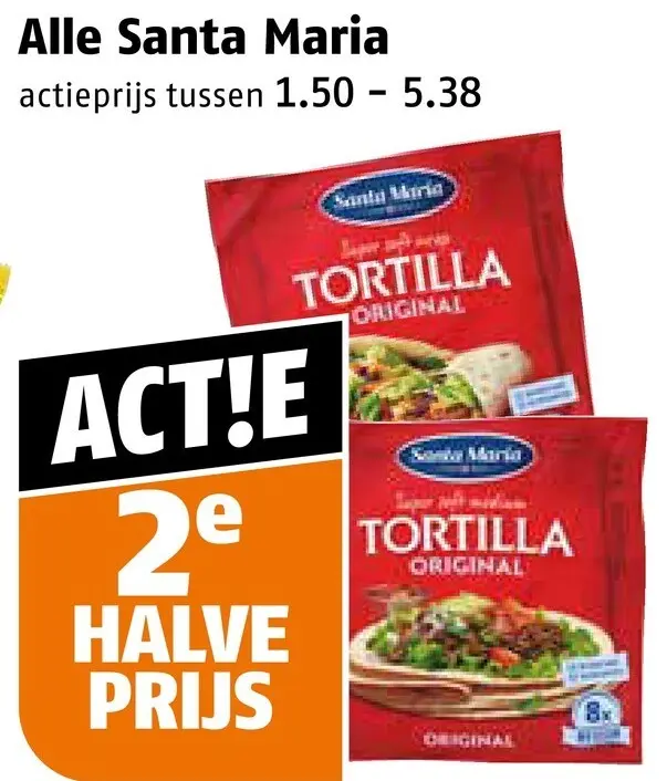 Aanbieding: Tortilla's en wraps