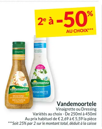 Offre: Vinaigrette ou Dressing