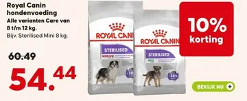 Aanbieding: Royal Canin hondenvoeding Alle varianten
