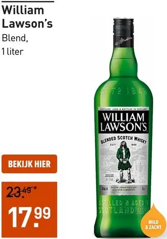 Aanbieding: William Lawson's