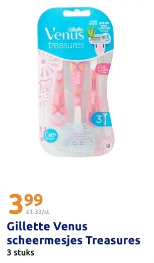 Aanbieding: Venus scheermesjes Treasures