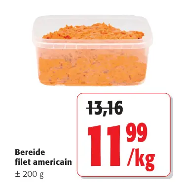 Promotie: Bereide filet americain