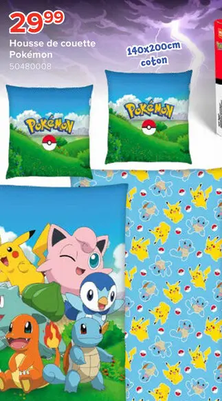 Offre: Housse de couette Pokémon