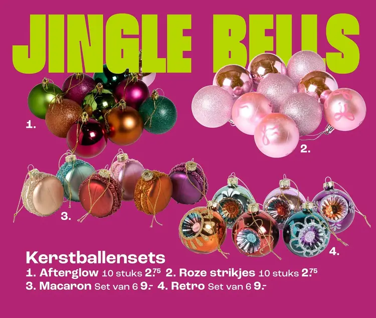 Aanbieding: Kerstballensets