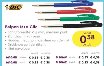 Aanbieding: Balpen M10 Clic