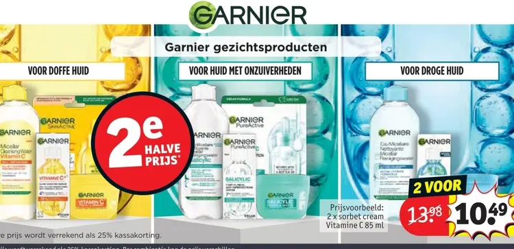 Promotie: Garnier gezichtsproducten