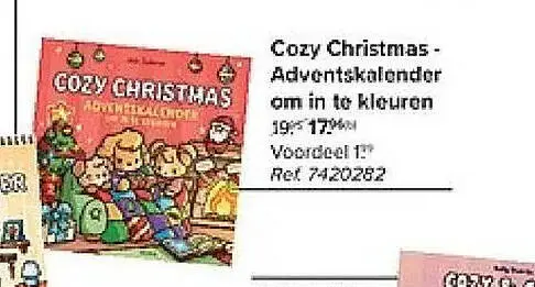 Promotie: Cozy Christmas - Adventskalander om in te kleuren
