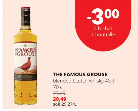 Offre: The Famous Grouse blended Scotch whisky