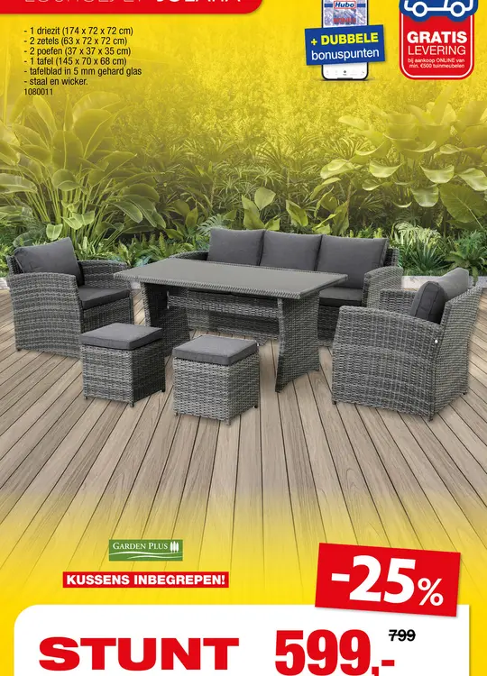 Promotie: Loungeset solara