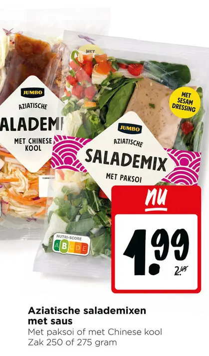 Aanbieding: Aziatische salademixen met saus