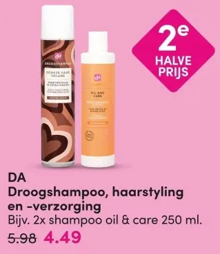 Aanbieding: Droogshampoo, haarstyling en -verzorging