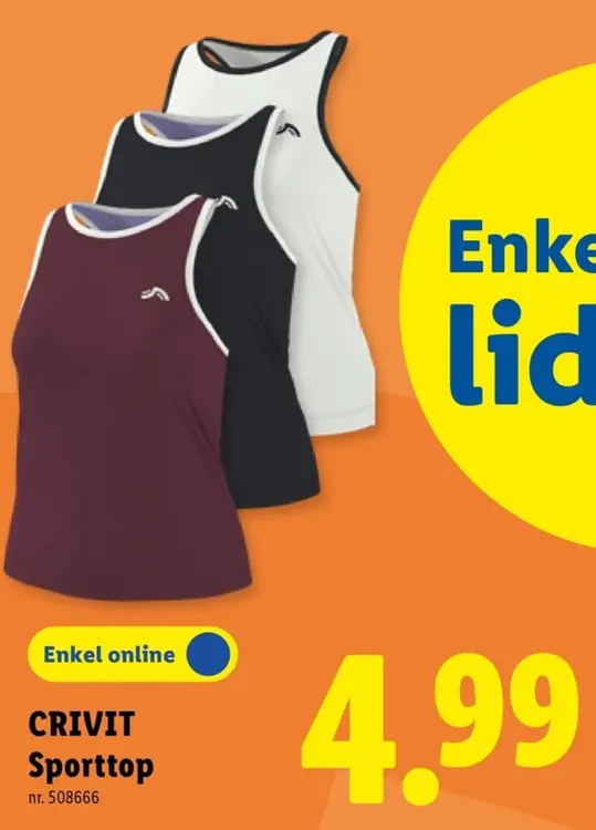 Promotie: Sporttop