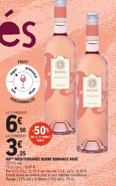 Promotie: Méditerranée BERNE romance rosé
