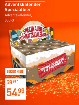 Aanbieding: Adventskalender Bier 20X33CL + 4ST Bier