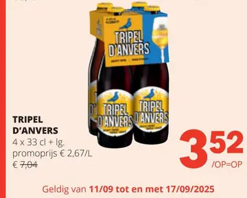 Aanbieding: Tripel d'anvers