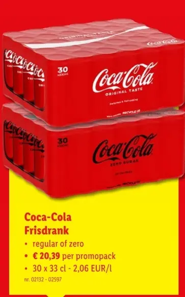 Aanbieding: Coca-Cola Frisdrank