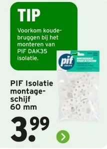 Aanbieding: Isolatie montage-schijf 60 mm
