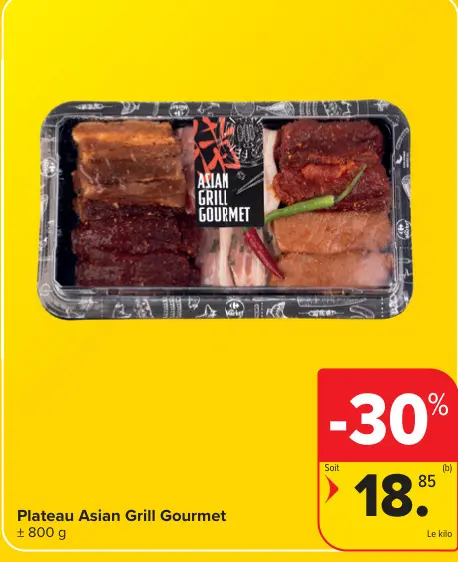 Offre: Plateau Asian Grill Gourmet