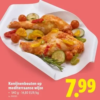 Promotie: Konijnenbouten op mediterraanse wijze