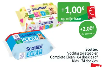 Promotie: Vochtig toiletpapier Complete Clean of Kids