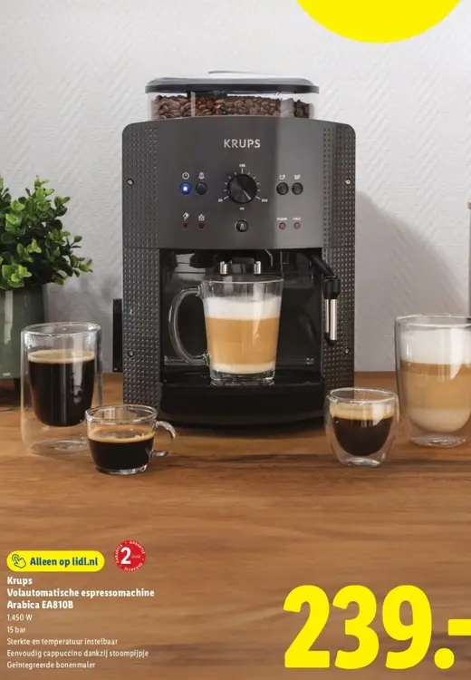 Aanbieding: Volautomatische espressomachine Arabica EA810