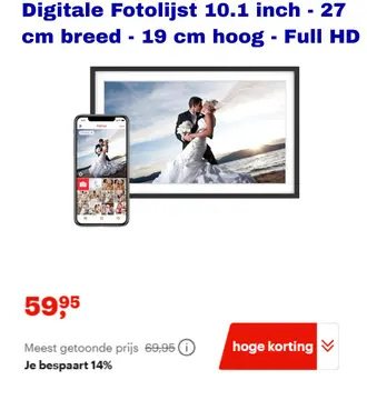 Aanbieding: Digitale Fotolijst