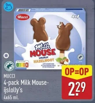 Aanbieding: Milk Mouse-ijslolly's
