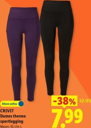 Aanbieding: Dames thermo sportlegging