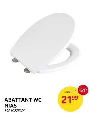 Offre: Abattant wc nias