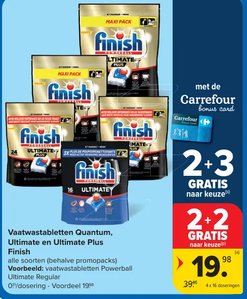 Promotie: Vaatwastabletten Quantum, Ultimate en Ultimat
