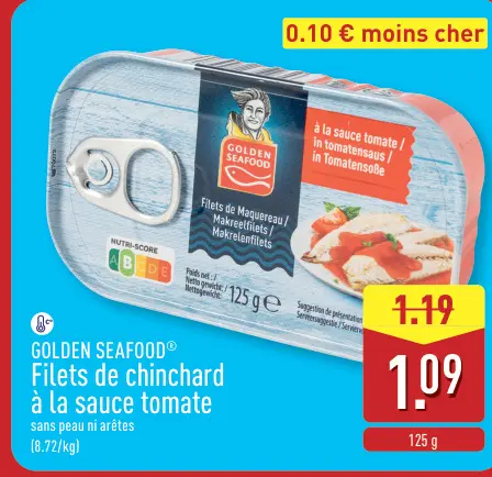 Offre: Filets de chinchard à la sauce tomate