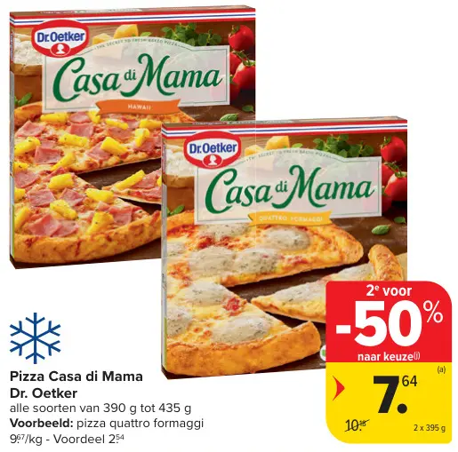 Promotie: Pizza Casa di Mama