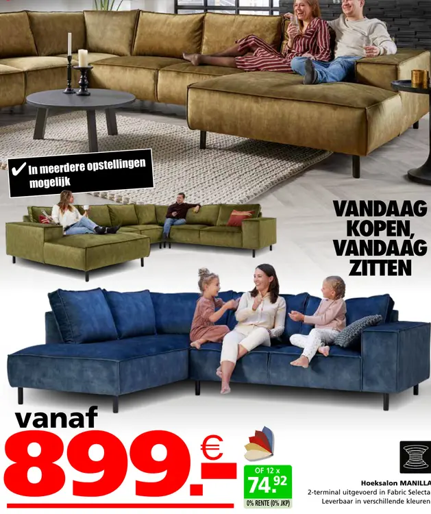 Aanbieding: Hoeksalon MANILLA