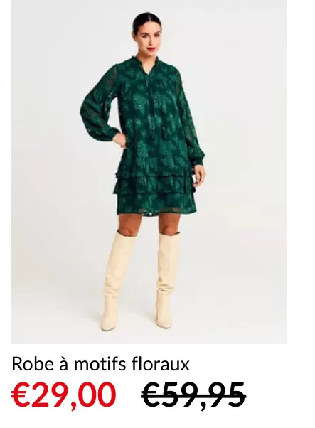 Offre: Robe à motifs floraux