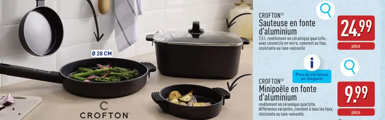 Offre: Sauteuse en fonte d'aluminium
