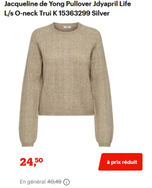 Offre: Pullover Jdyapril Life L/s O-neck Trui K 1536