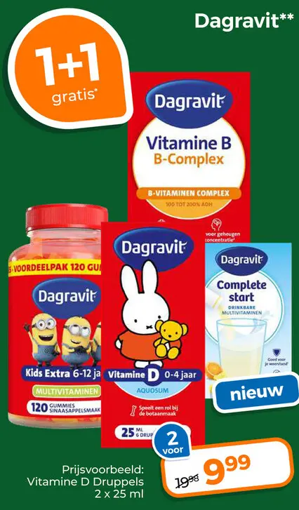 Aanbieding: Dagravit Vitamine D Druppels