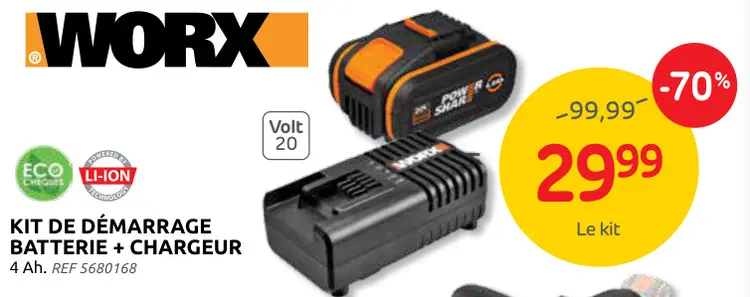 Offre: Kit de démarrage batterie + chargeur