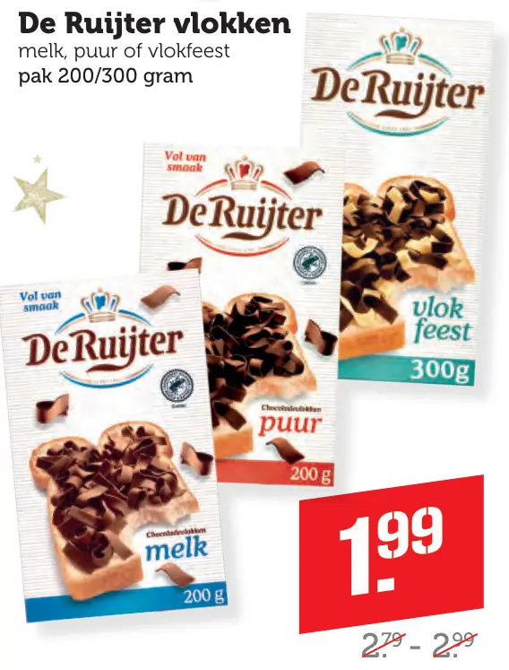 Aanbieding: De Ruijter vlokken